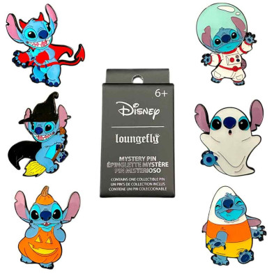 Blind Box Enamel Pin Halloween Stitch Disney surtido